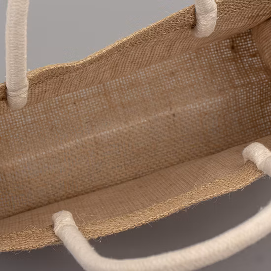 Heavy Duty Large Capacity Jute Tote Bag for Shopping Waterproof Jute Grocery Bag with Handle Eco Burlap Tote Beach Bag