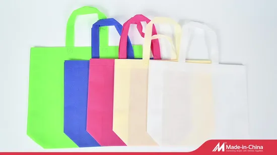 Waterproof Tote 100 PP Spunbond Nonwoven Fabric Shopping Bag 