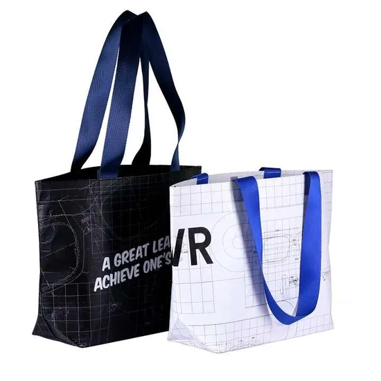 Shopping Bags RPET Recycle Clothing Bag with Custom Logo Printed 